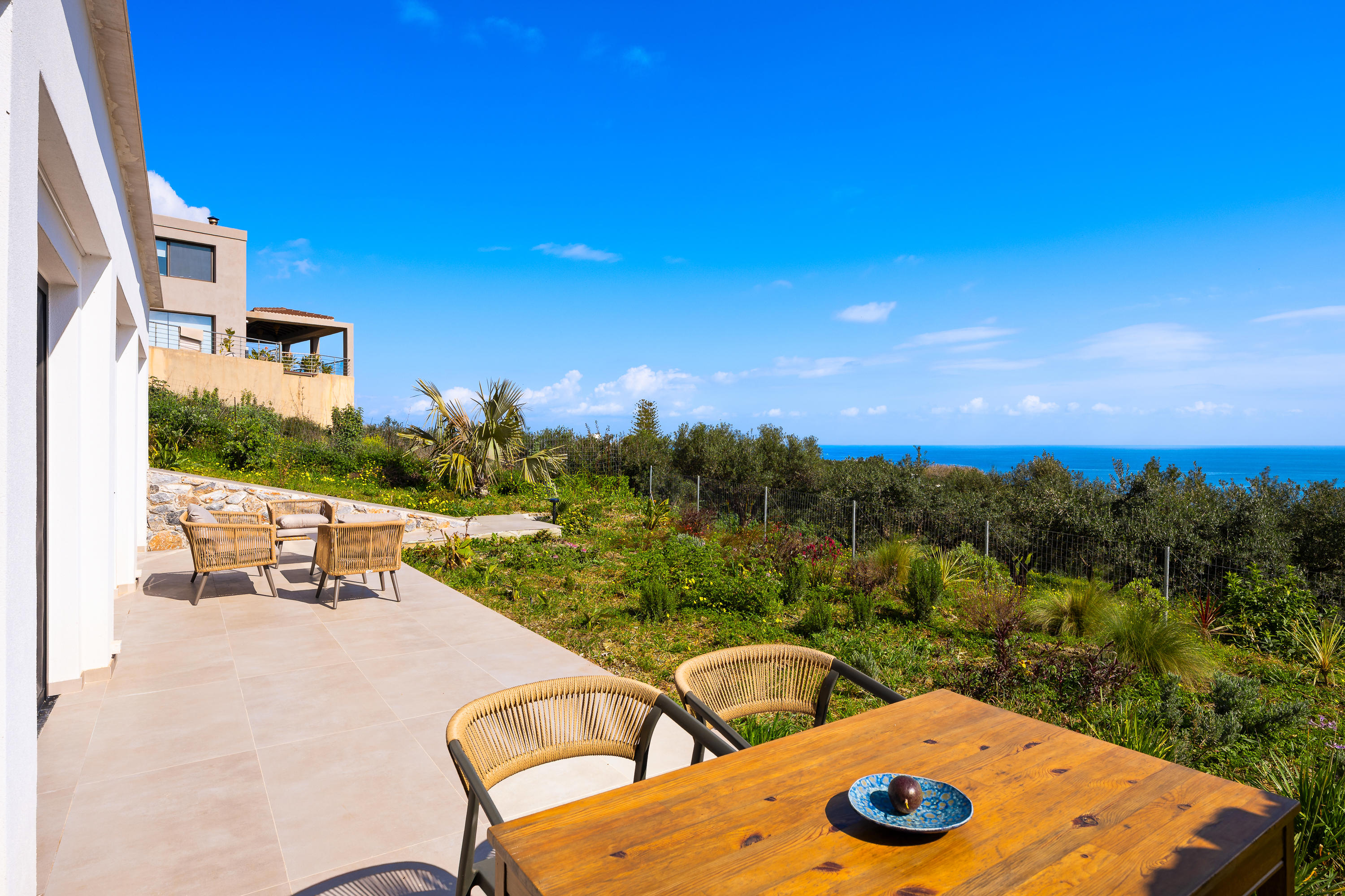 Terrace and exterior side view